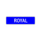 Royal Street Metal Sign Plate