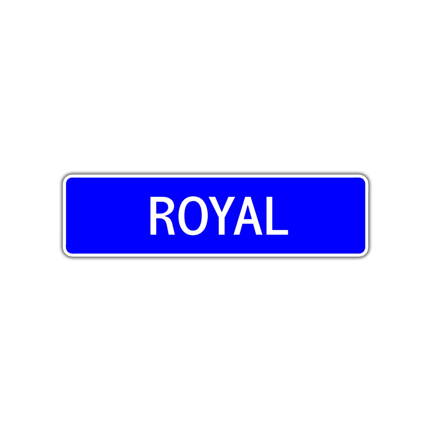 Royal Street Metal Sign Plate