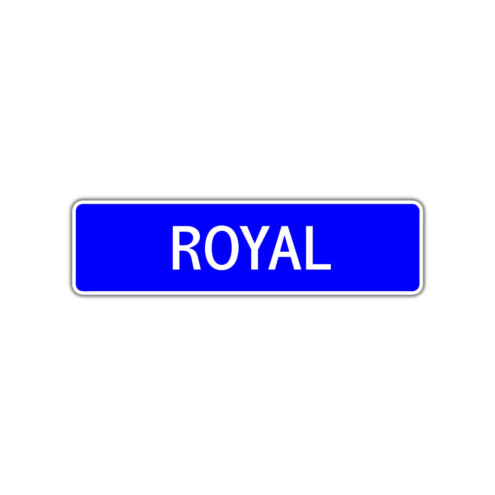 Royal Street Metal Sign Plate