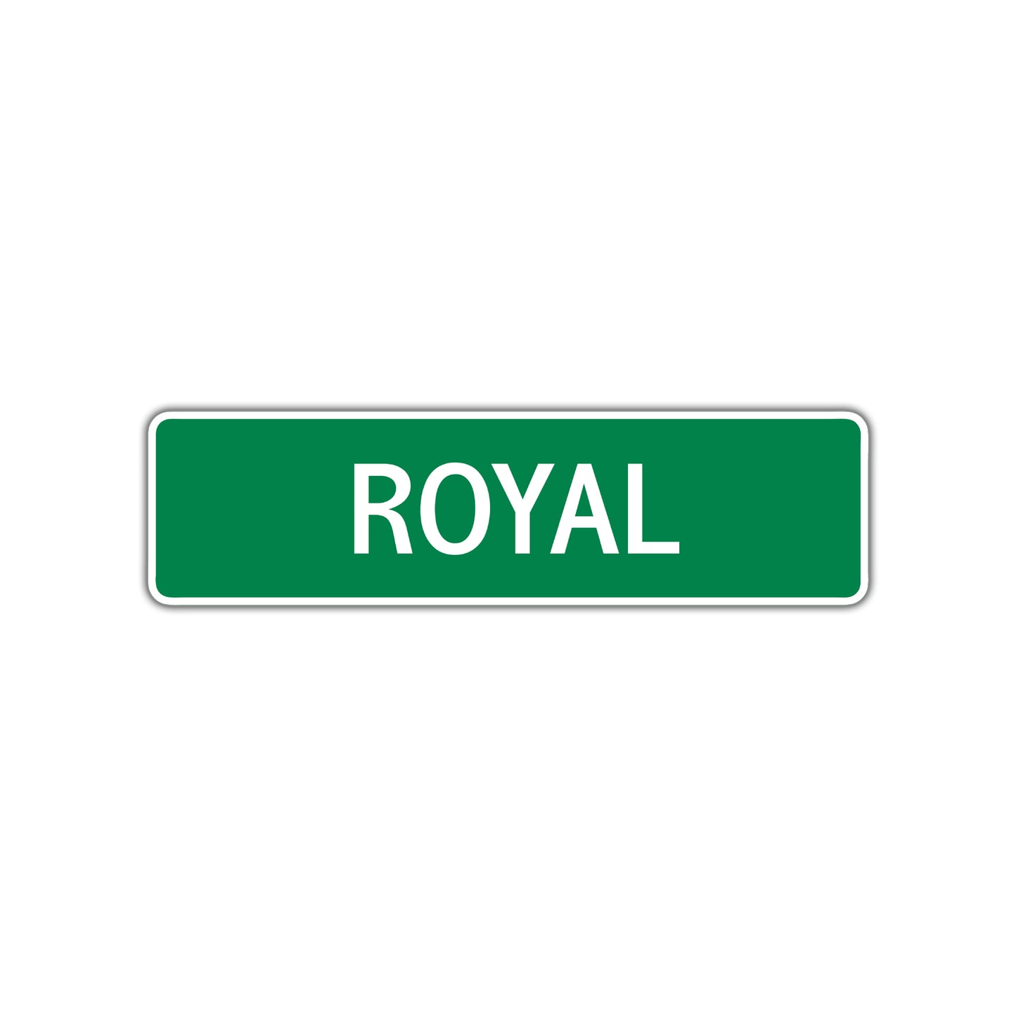 Royal Street Sign Plate