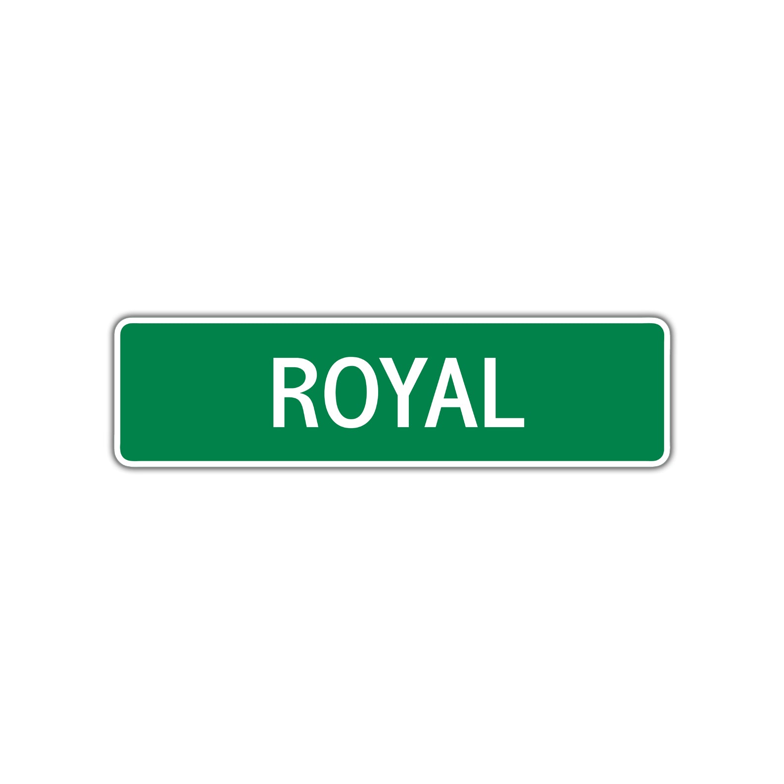 Royal Street Sign Plate