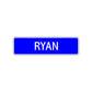 Ryan Street Metal Sign Plate