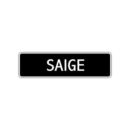 Saige Street Metal Sign 
