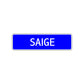Saige Street Metal Sign Plate