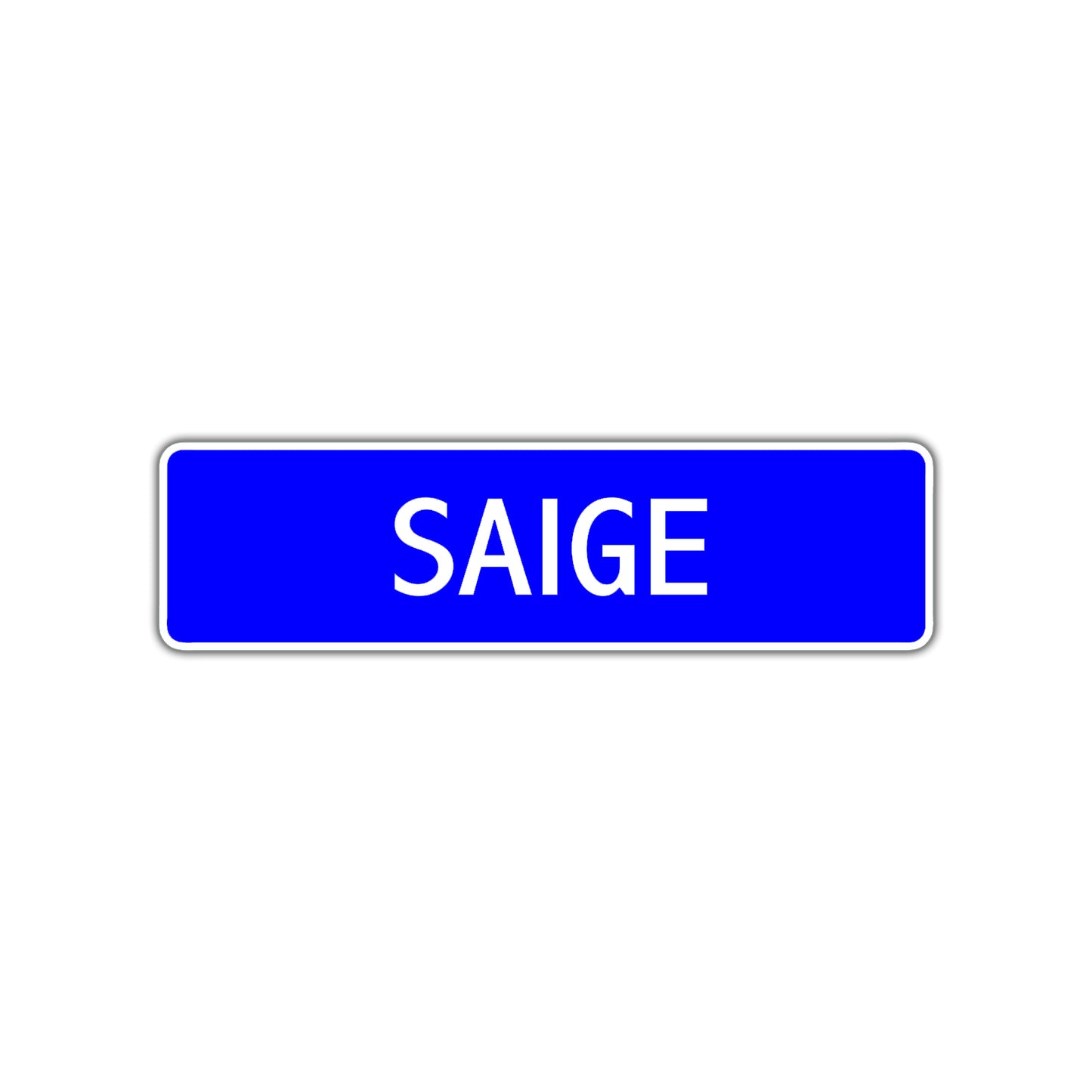 Saige Street Metal Sign Plate
