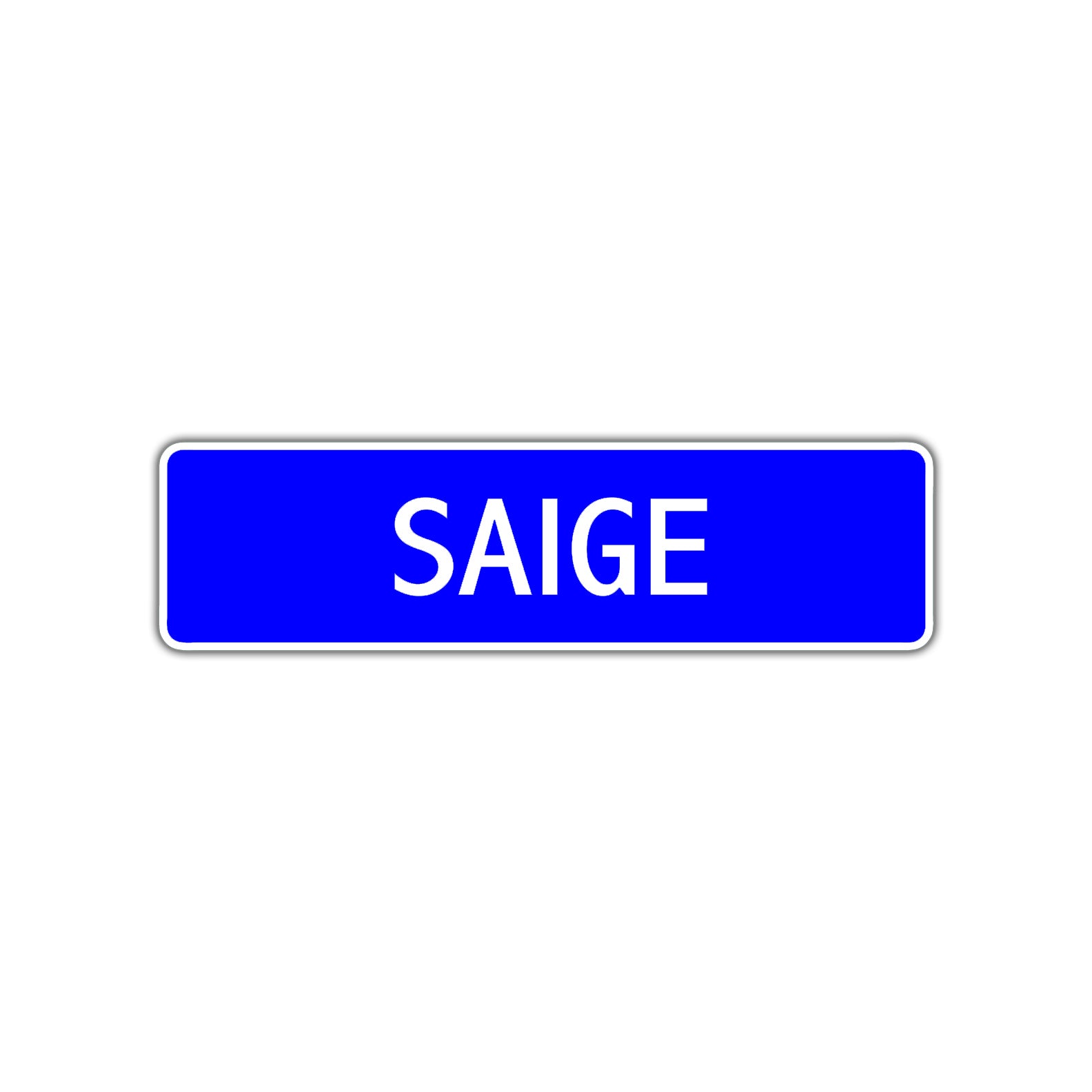 Saige Street Metal Sign Plate