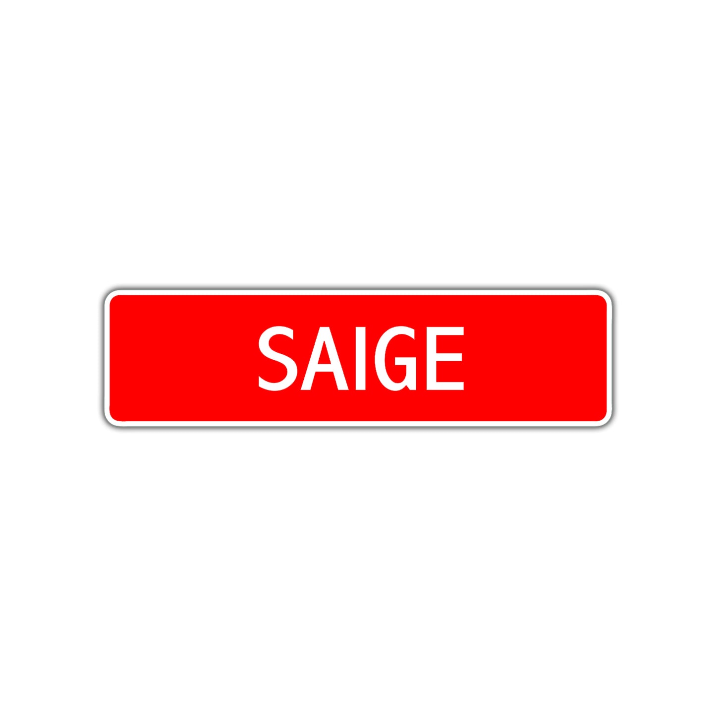 Saige Street Sign