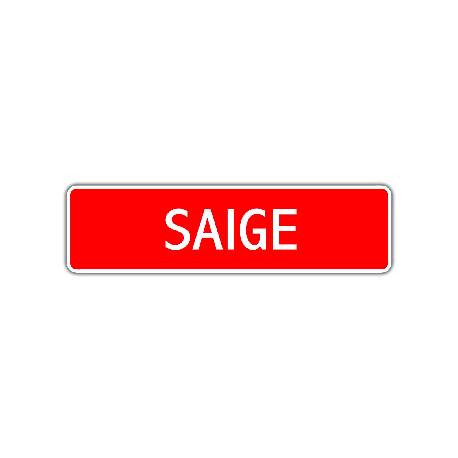 Saige Street Sign