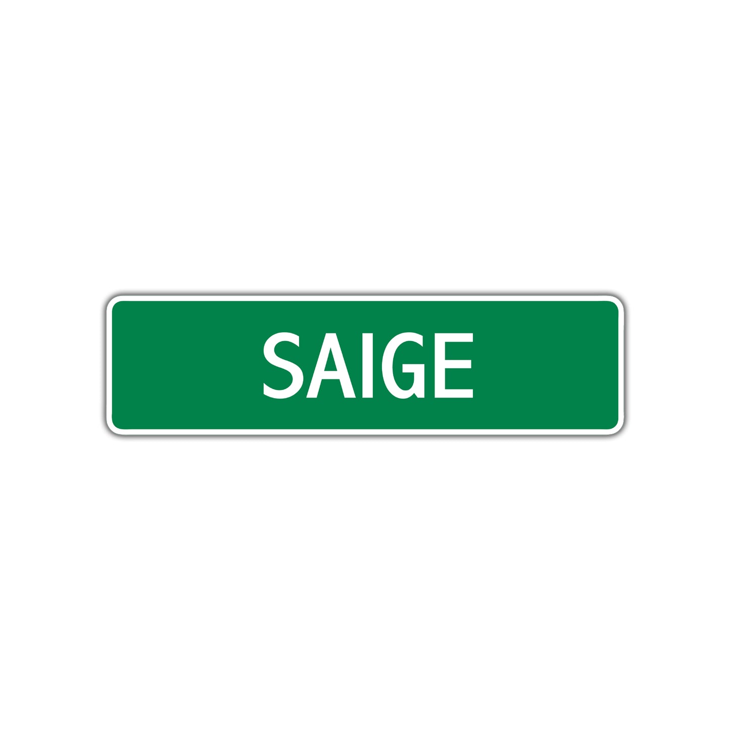 Saige Street Sign Plate