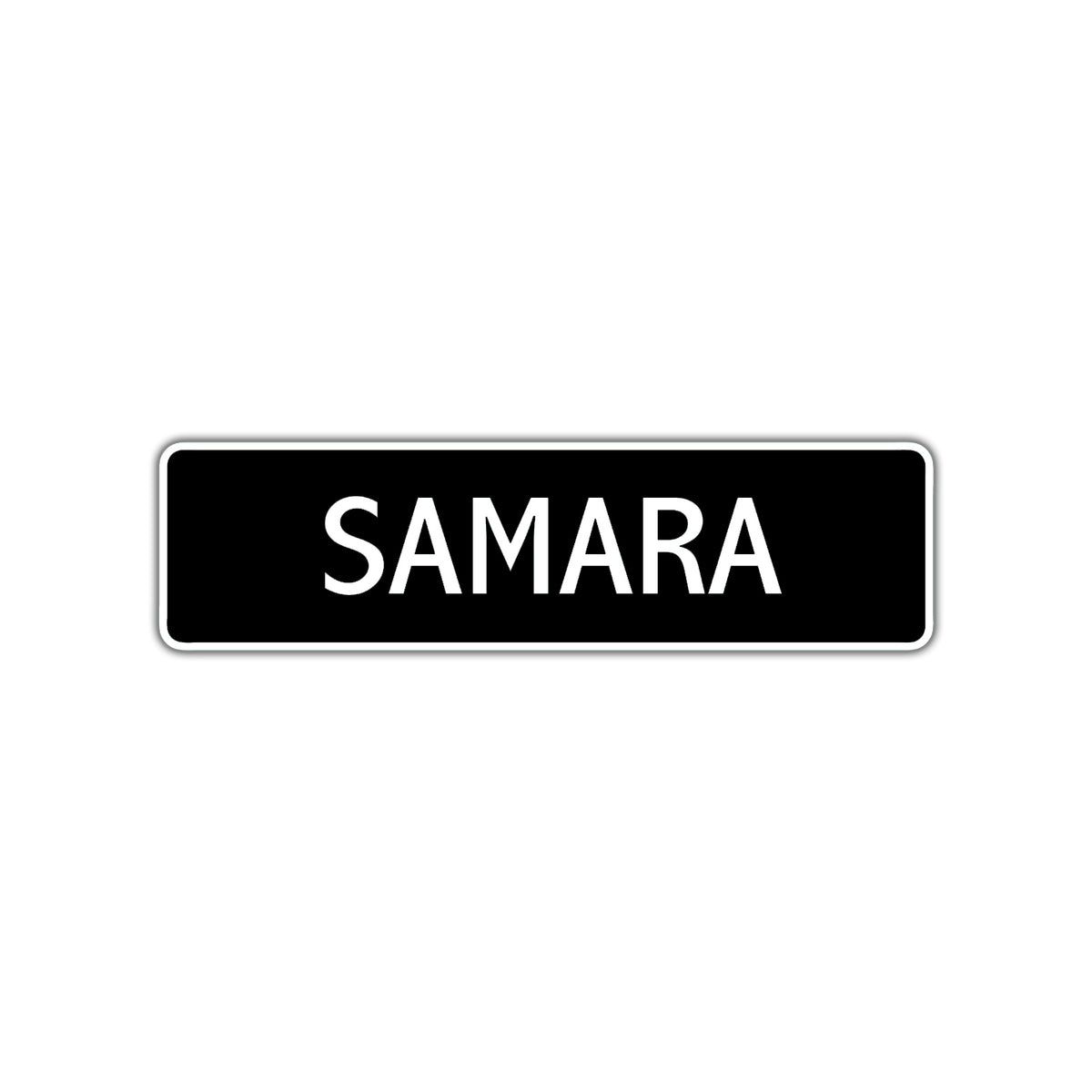 Samaha Signs Samara Street Sign Children Name Room Plate – Sign Fever