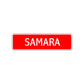 Samara Street Sign