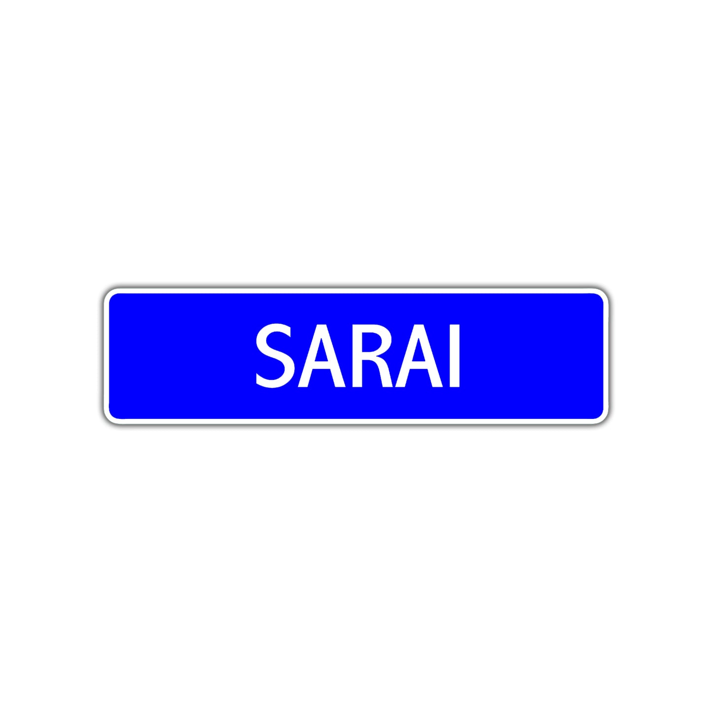 Sarai Street Metal Sign Plate