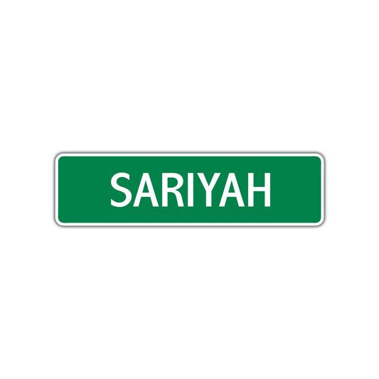 Sariyah Street Sign