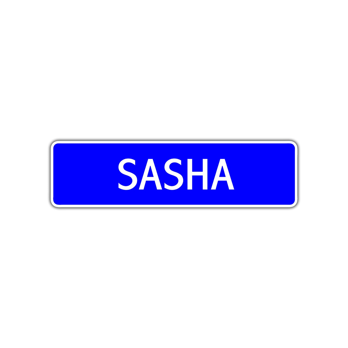 Sasha Street Metal Sign Plate