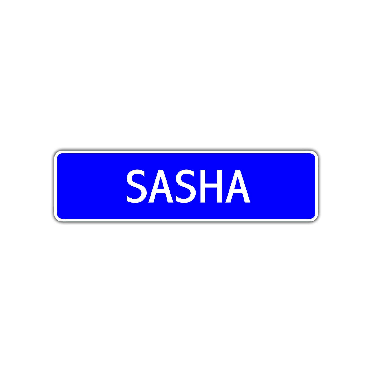 Sasha Street Metal Sign Plate