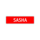 Sasha Street Sign