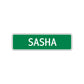 Sasha Street Sign Plate