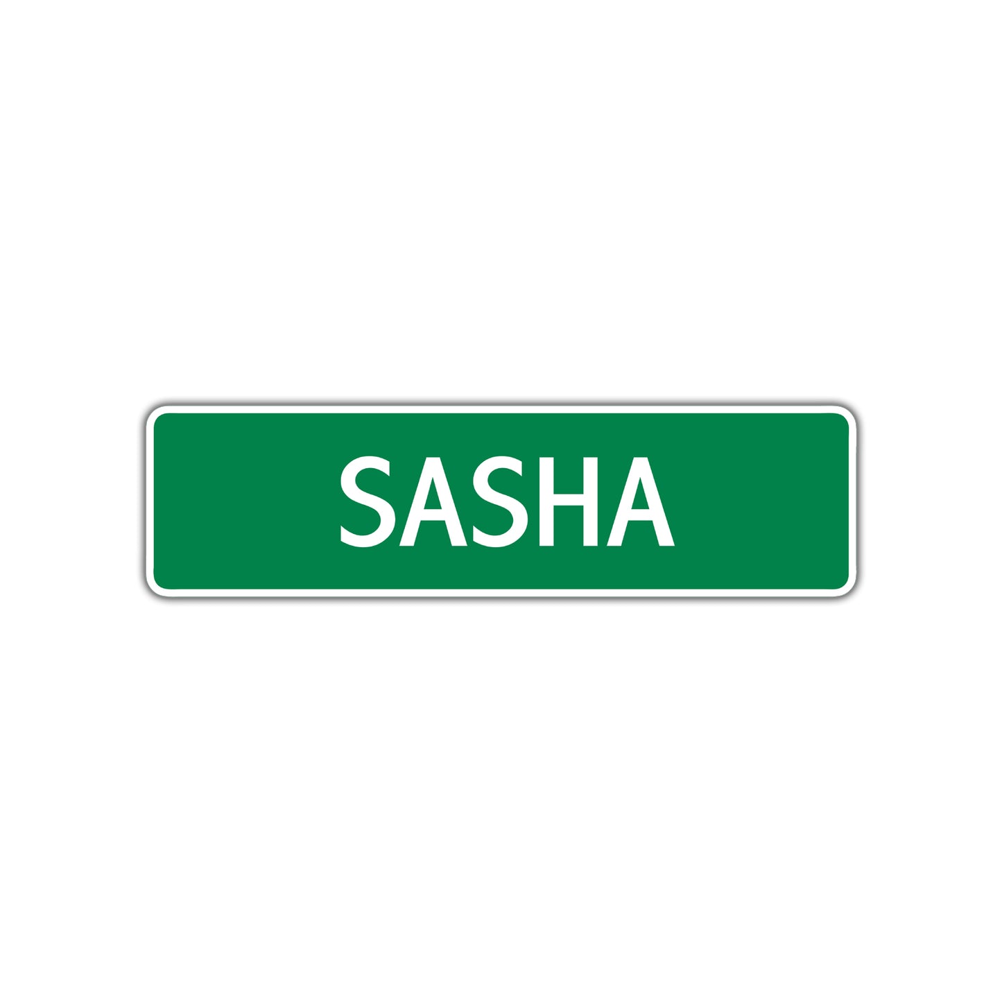 Sasha Street Sign Plate