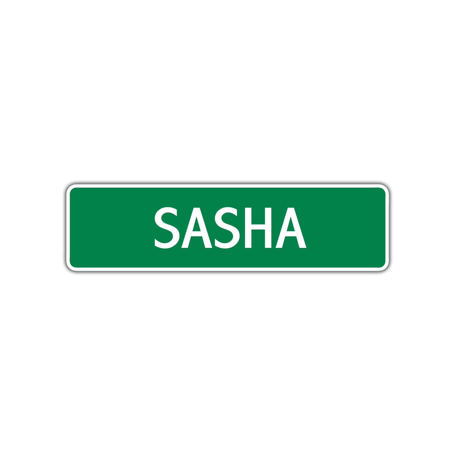 Sasha Street Sign Plate