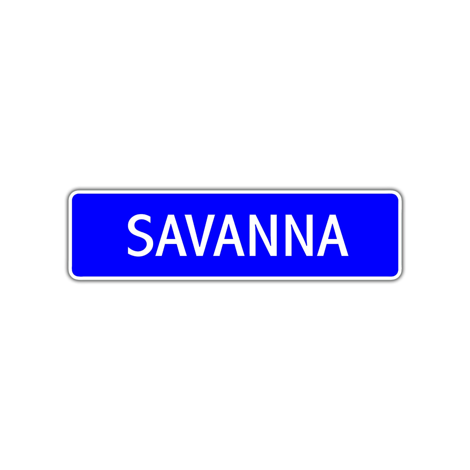 Savanna Street Metal Sign Plate