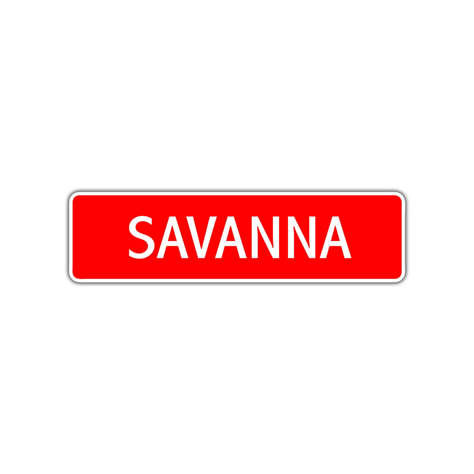 Savanna Street Sign