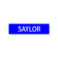 Saylor Street Metal Sign Plate