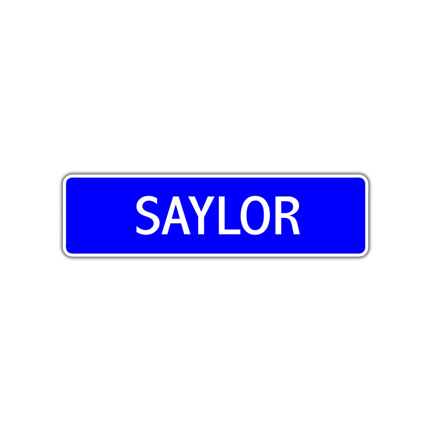 Saylor Street Metal Sign Plate