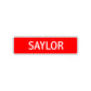 Saylor Street Sign