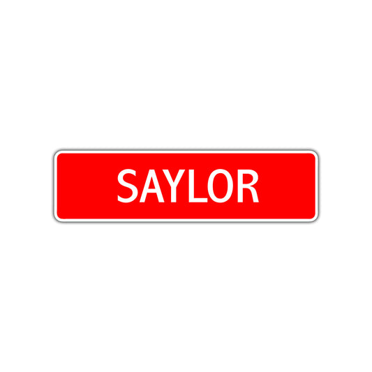Saylor Street Sign