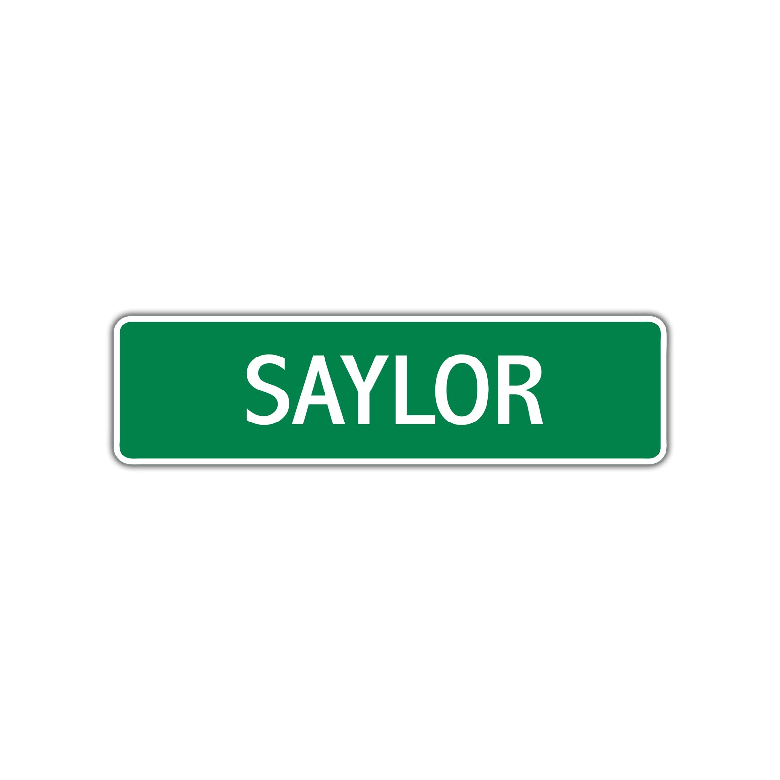 Saylor Street Sign Plate