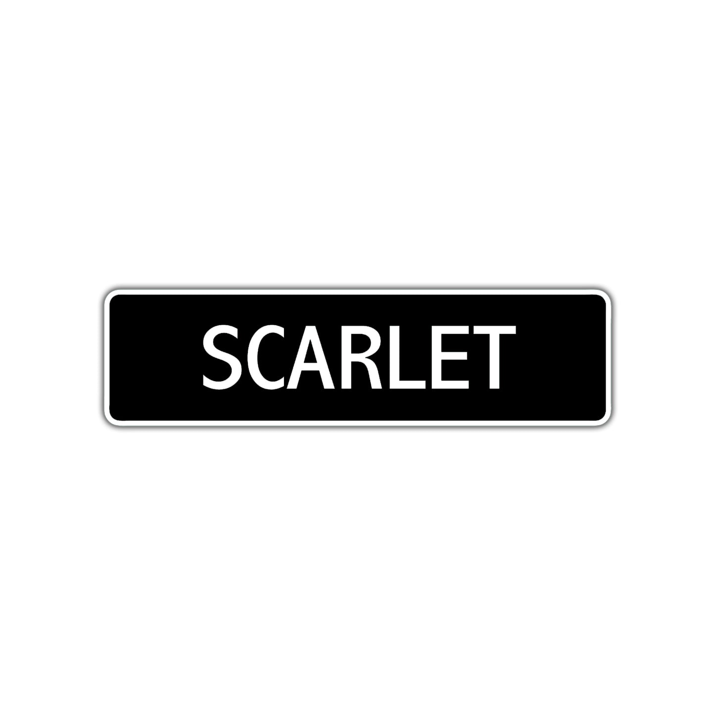 Scarlet Street Metal Sign 