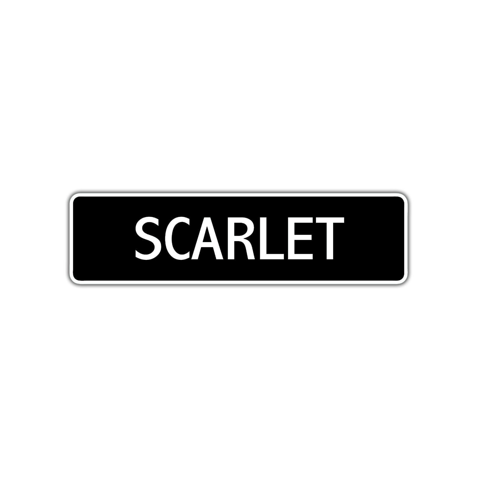 Scarlet Street Metal Sign 