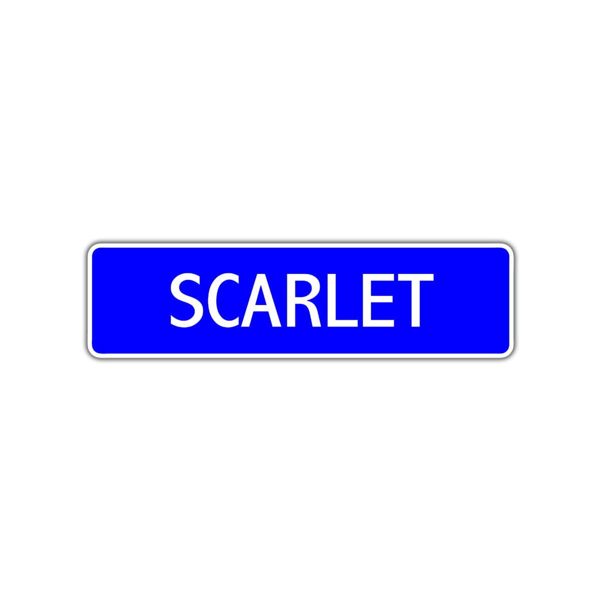 Scarlets Sign Scarlet Street Sign Children Name Room Plate – Sign Fever