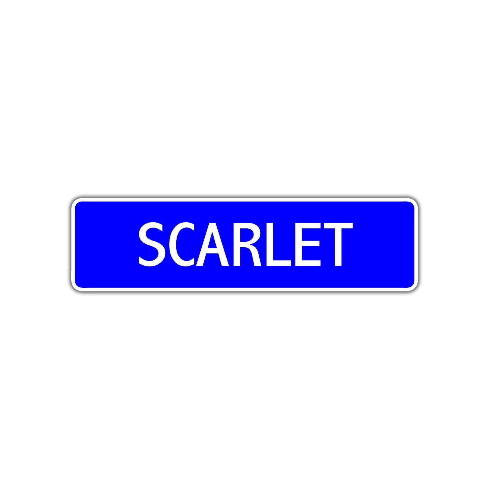 Scarlet Street Metal Sign Plate