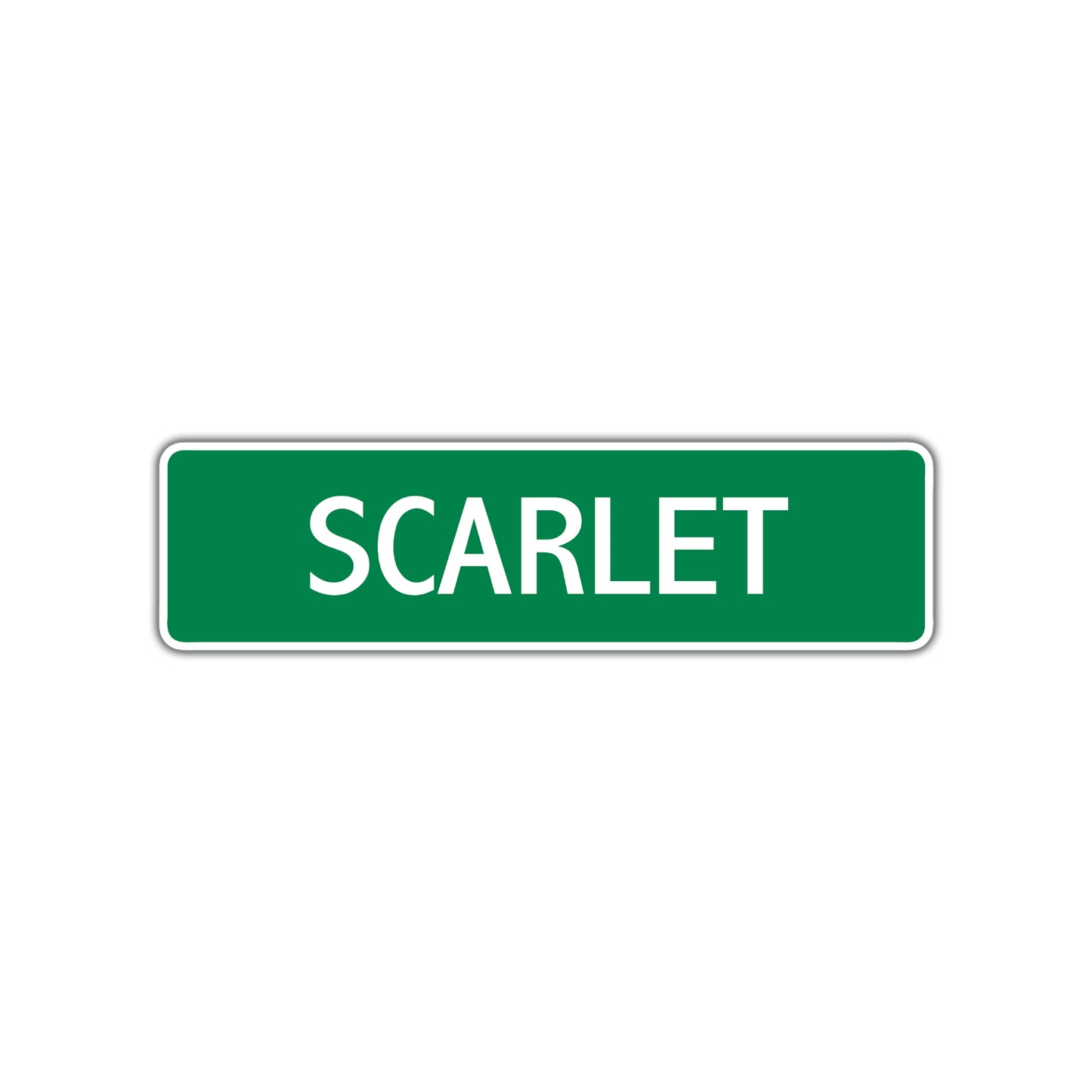 Scarlet Street Sign Plate