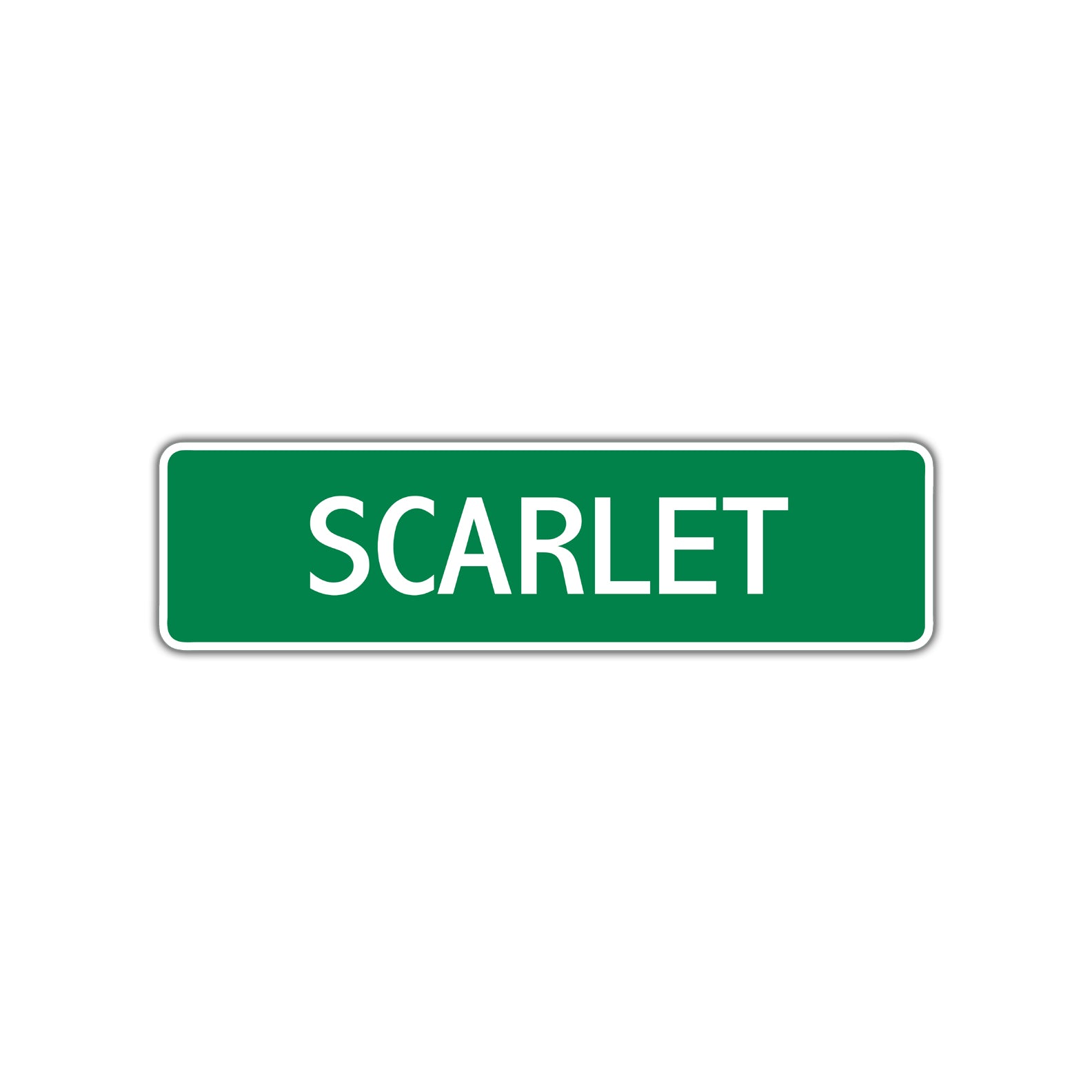 Scarlet Street Sign Plate