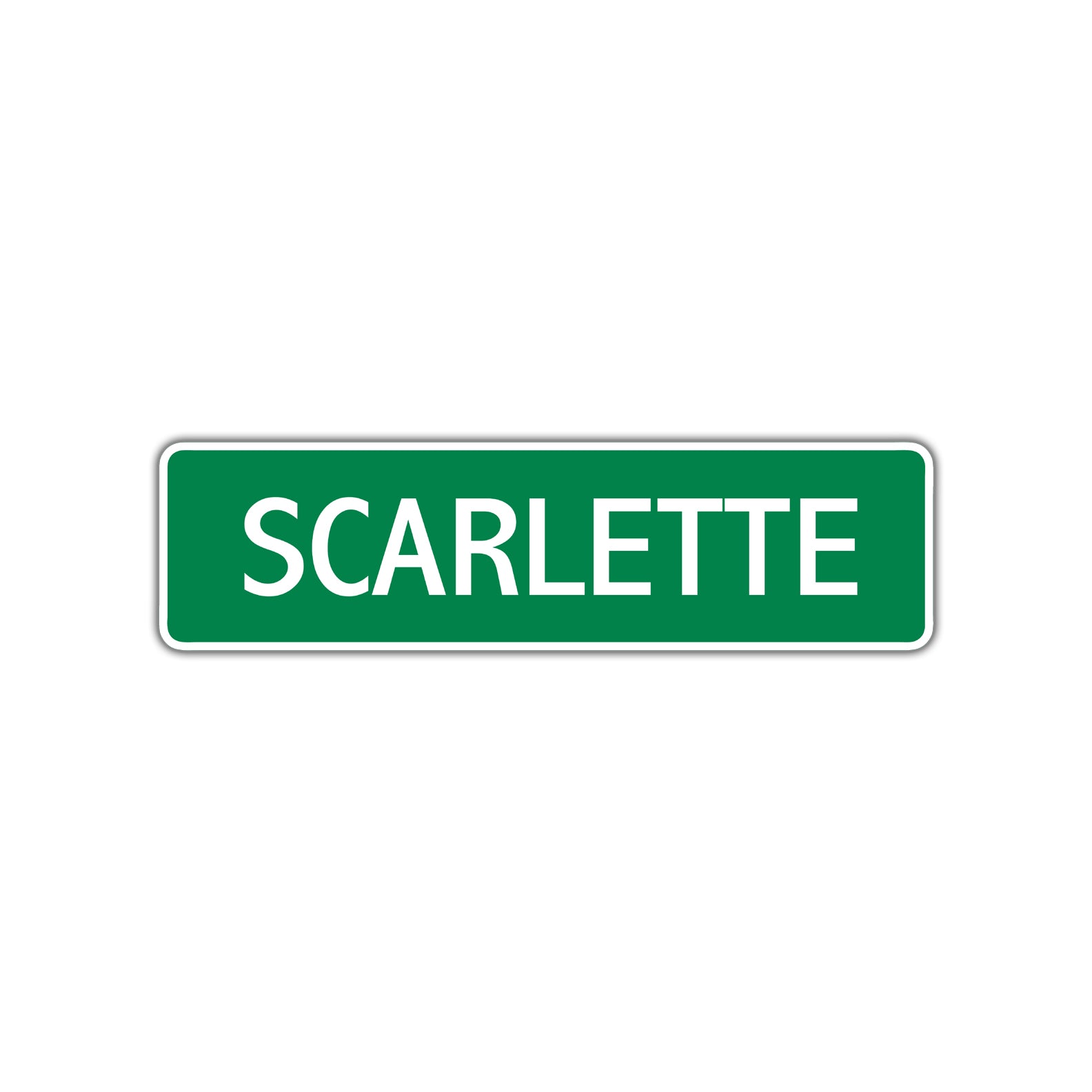 Scarlette Street Sign