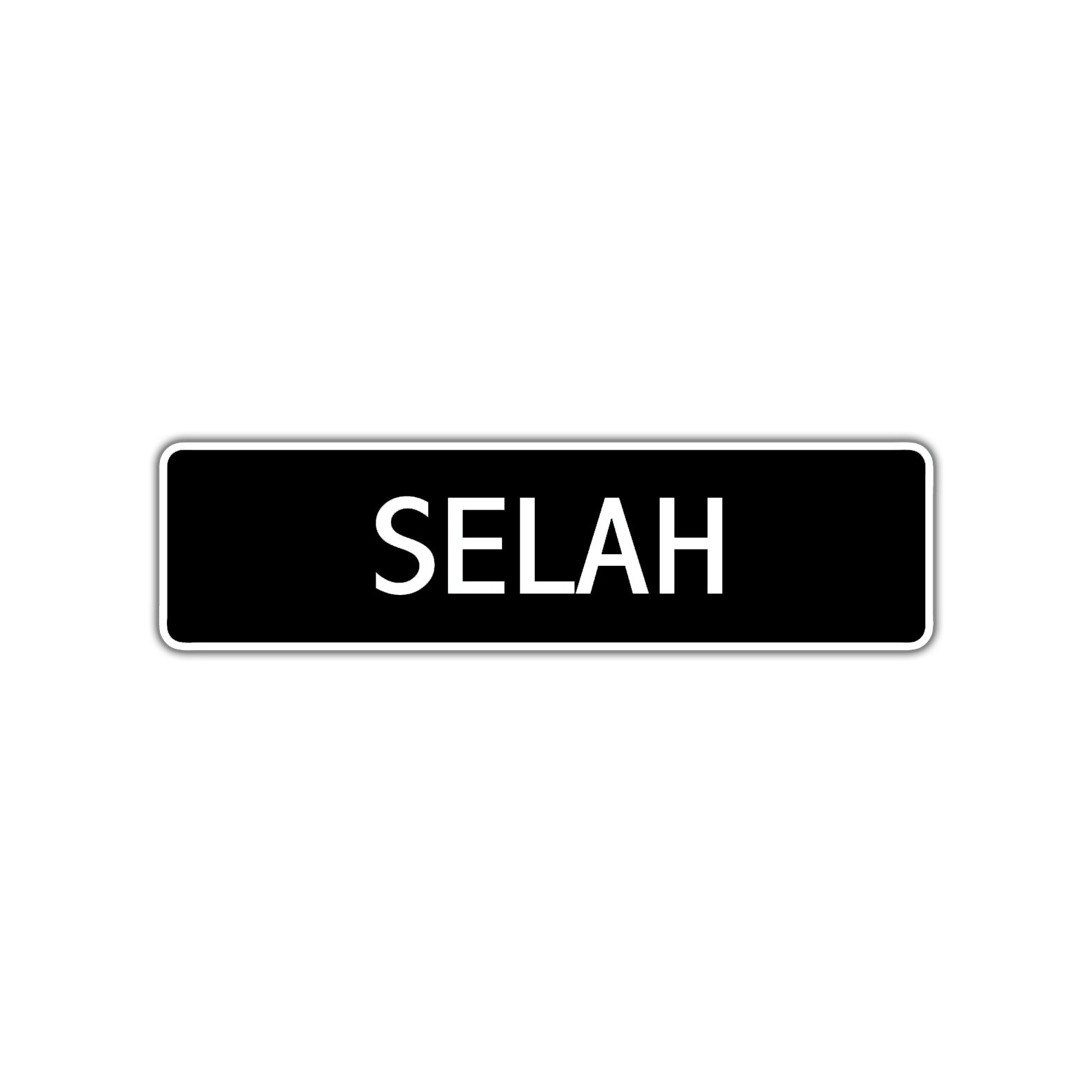 Selah Street Metal Sign  
