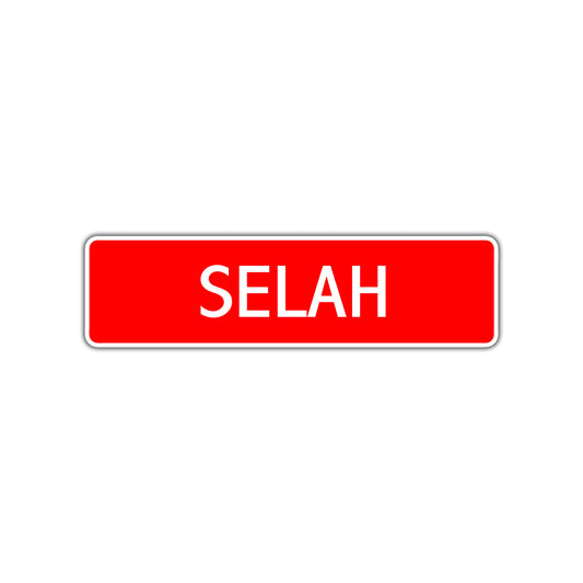 Selah Street Sign
