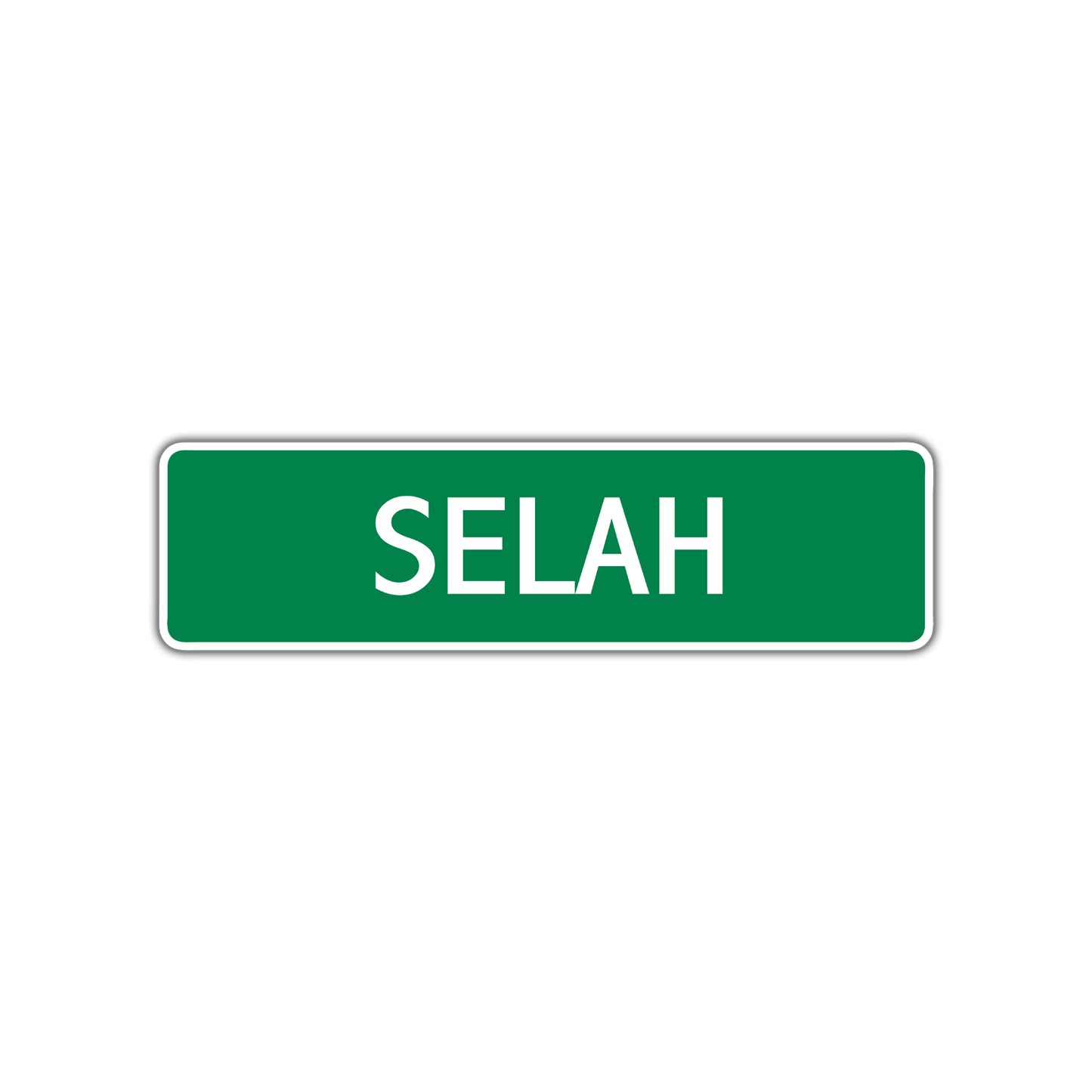 Selah Street Sign Plate