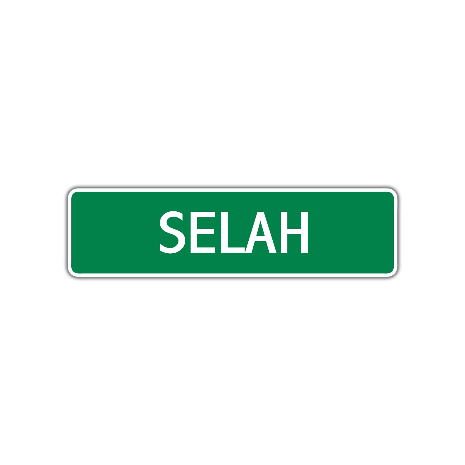Selah Street Sign Plate