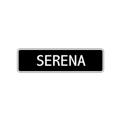 Serena Street Metal Sign  