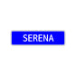 Serena Street Metal Sign Plate