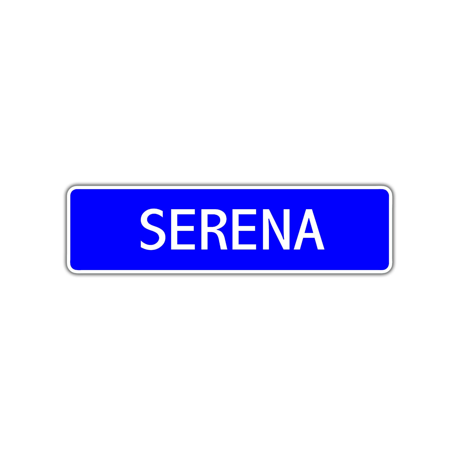 Serena Street Metal Sign Plate