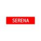 Serena Street Sign