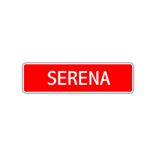 Serena Street Sign
