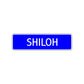 Shiloh Street Metal Sign Plate