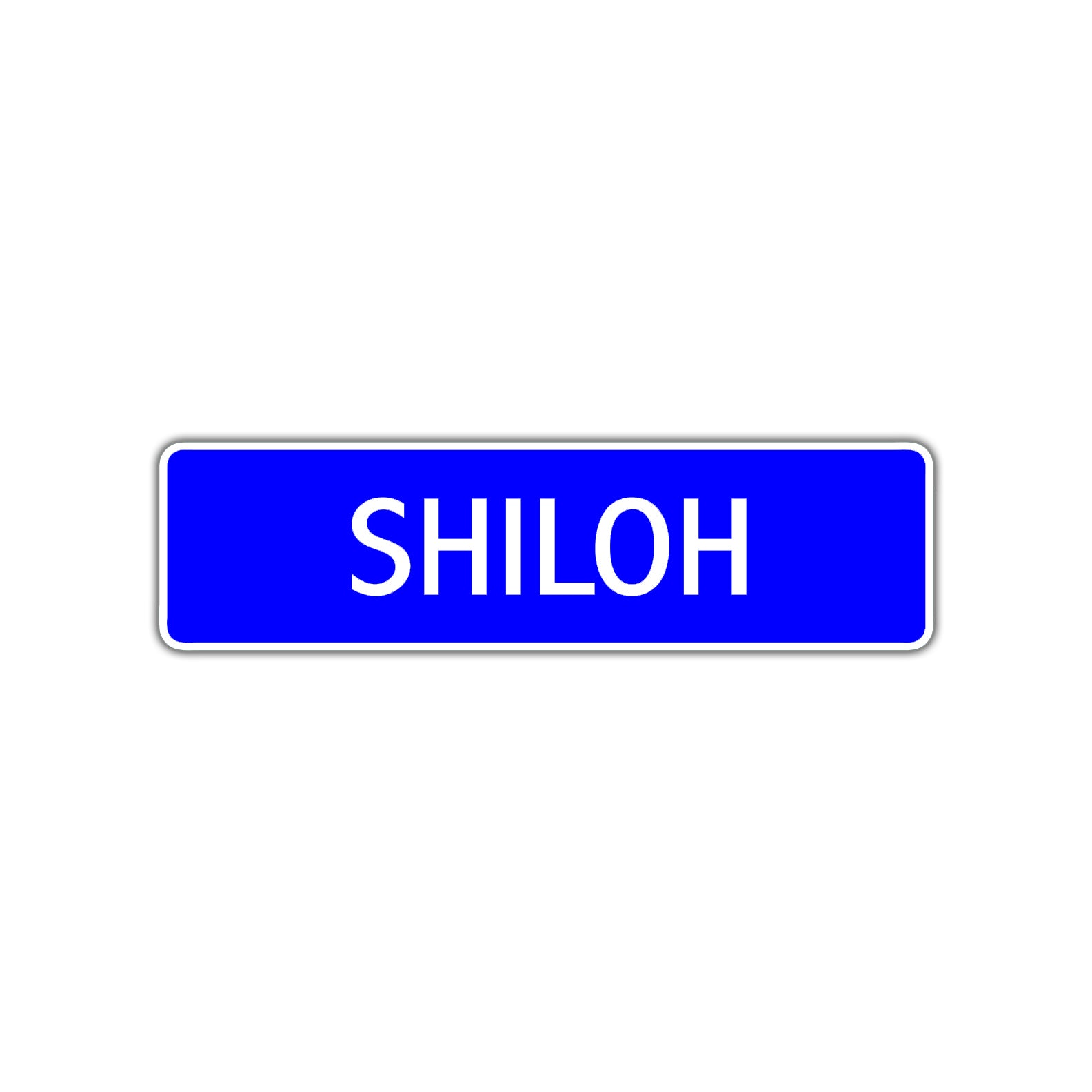 Shiloh Street Metal Sign Plate