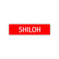 Shiloh Street Sign