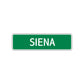 Siena Street Metal Sign Plate